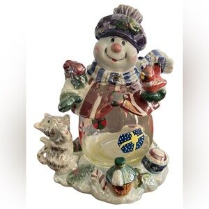 Kirkland Festive Snowman Holiday Decoration complete w/box